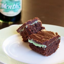 Creme De Menthe Brownies