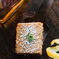 Whiskey Lemon Thyme Bars