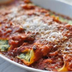 Spinach & Cheese Manicotti