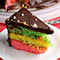 Italian Rainbow Cookie Cake
