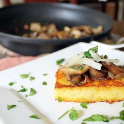 Polenta Squares with Mushroom Ragu