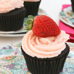 Strawberry Chocolate Cupcakes