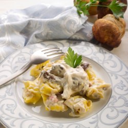 Cheese Ravioli w/ Mushrooms