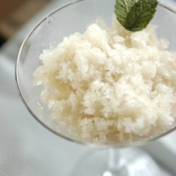 Icy Peppermint Tea Granita