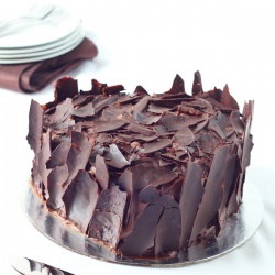 Chocolate Cake Frosted with Shards