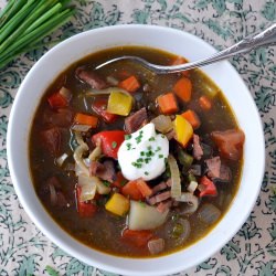 Black Lentil and Ham Soup