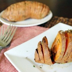 Rosemary Hasselback Sweet Potatoes