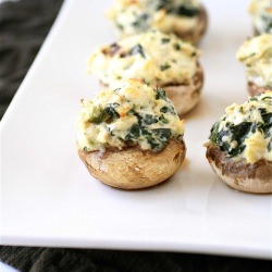 Spinach and Artichoke Mushrooms