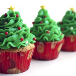 Christmas Tree Cupcakes