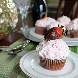 Chocolate Strawberry Cupcakes
