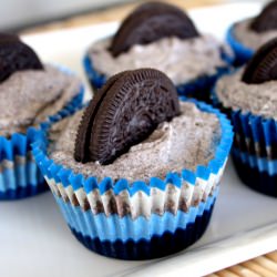 Oreo Cupcakes with French Icing