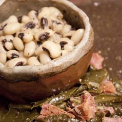 Black Eyed Peas and Greens