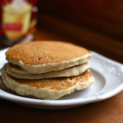Vegan Eggnog Pancakes