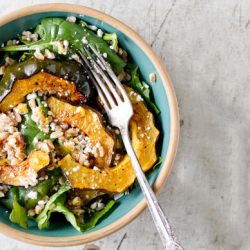 Roasted Acorn Squash & Farro Salad