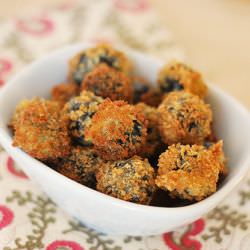 Roquefort-Stuffed Fried Olives
