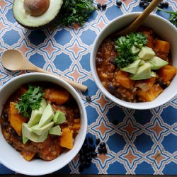 Sweet Potato Black Bean & Bulgar