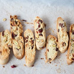 Cranberry and Pistachio Biscotti