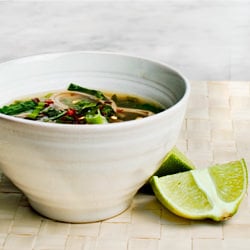 Spinach and Soba Noodle Soup
