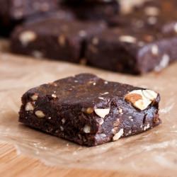 Raw Salted Almond Brownies