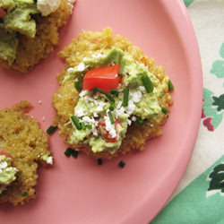 Quinoa Cakes + Guacamole