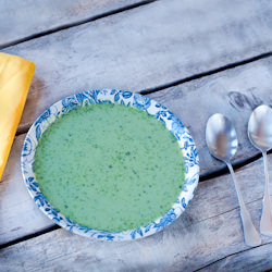 Broccoli Kale Rice Soup