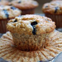Almond Banana Blueberry Muffins