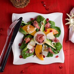 Persimmon and Serrano Ham Salad