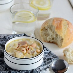 Cabbage, White Bean, & Sausage Soup