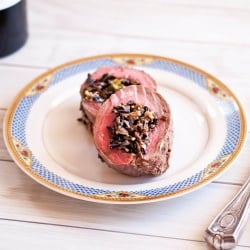 Flank Steak and Goat Cheese Roulade