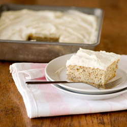 Banana Cake with Vanilla Frosting
