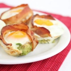 Bacon Avocado Egg Cups