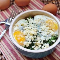 Kale & Feta Egg Bake