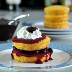 Lemon Cardamom Cake Stacks