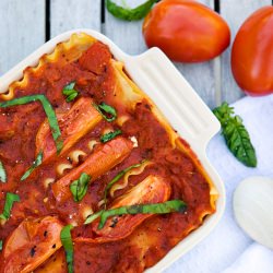 Roasted Tomato Vegan Lasagne