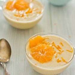 Cinnamon Infused Clementine Custard
