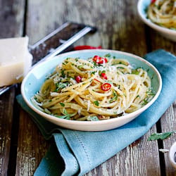 Spaghetti with Anchovies