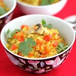 Quinoa Pilaf with Mushrooms