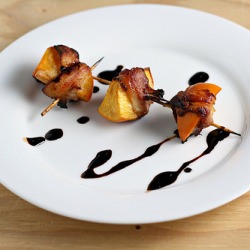 Bacon Wrapped Persimmons