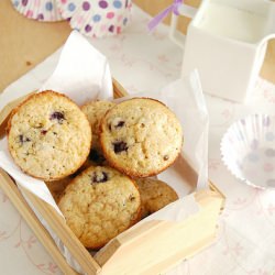 Blueberry and Passion Fruit Muffins