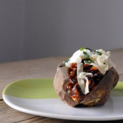 Sweet Potatoes with Chili Beans
