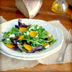Beet Goat Cheese Wheat Berry Salad