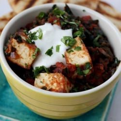 Paneer w/ Tomatoes & Spinach