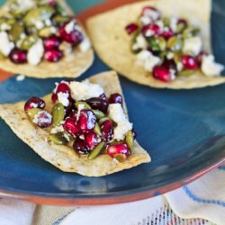 Pomegranate, Basil and Queso Fresco