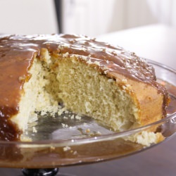 Apple Cake w/ Toffee Sauce