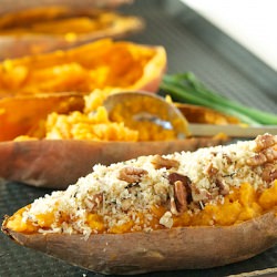 Twice Baked Curried Sweet Potatoes