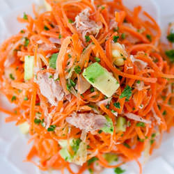 Carrot Tuna & Avocado Salad