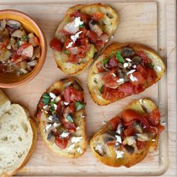 Pan Fried Bruschetta