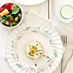 Baked Spinach and Eggs in Fillo