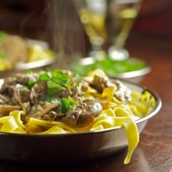 Tagliatelle in Rich Mushroom Sauce