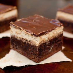 Mocha-Frosted Espresso Brownies